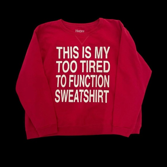 Hanes Sweaters - Hanes EcoSmart Red Soft Sweats